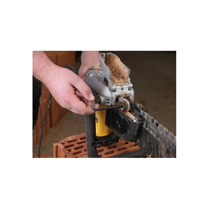 DEWALT Alligator DWE398-QS poignées centrale et arrière recouvertes de caoutchouc