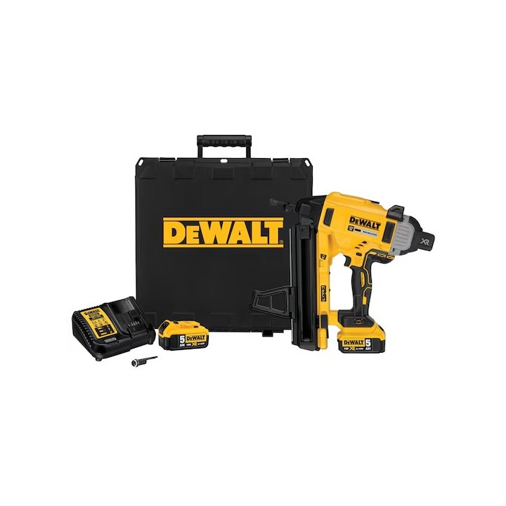 Chiodatrice DEWALT con indicazione regolazione profondità