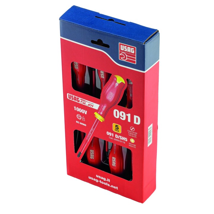 Usag Serie Di 5 Giraviti Slim 091 D/SH5