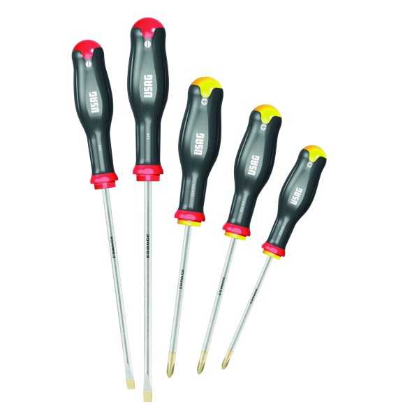 Usag Jeu de 5 tournevis plats 324 SH5