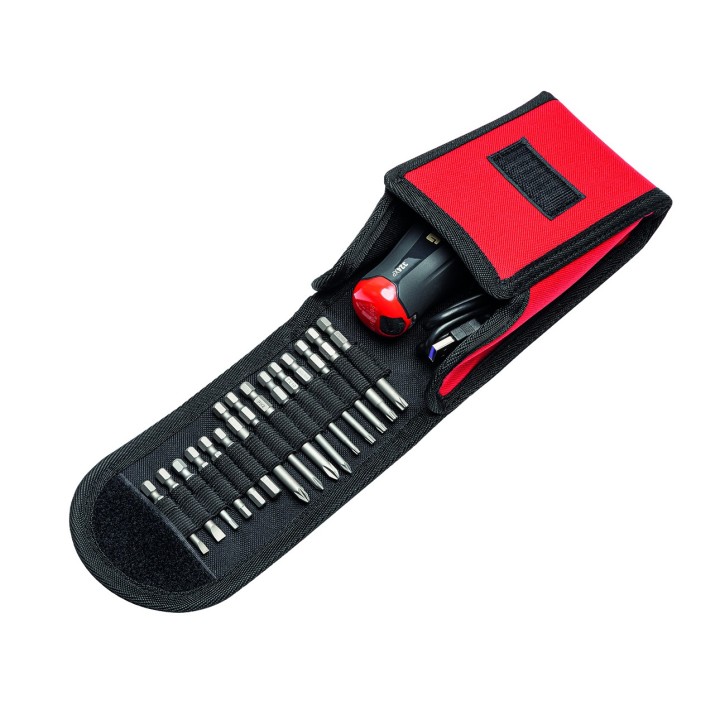 Dettaglio porta‑inserti magnetico 1/4" e ghiera a sgancio rapido del 324 XP/B16