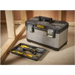 Cassette FatMax métal-plastique Stanley avec plateau Cassette FatMax métal-plastique Stanley avec plateau