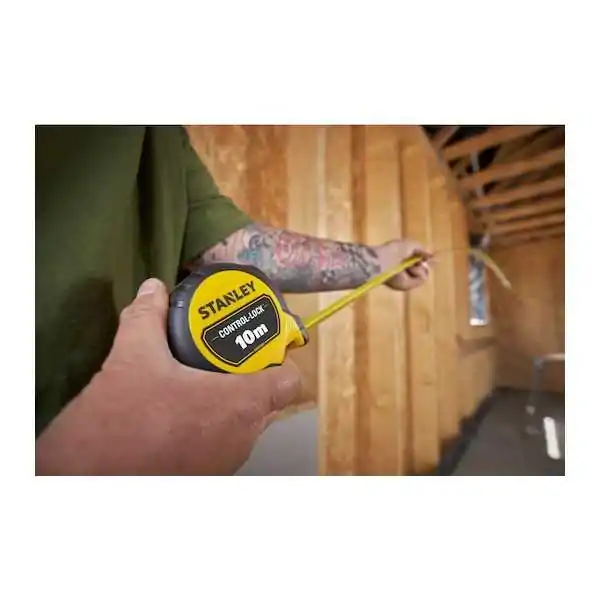 Mètre ruban Stanley Control-Lock 10M (largeur 25 mm) Mètre ruban Stanley Control-Lock 10M (largeur 25 mm)