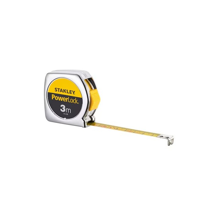 Stanley Powerlock Cassa In Materiale Sintetico 3 Metri