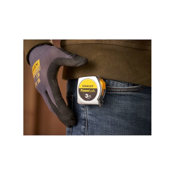 Stanley Powerlock Cassa In Materiale Sintetico 3 Metri
