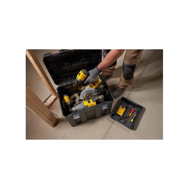 Moduli impilabili FATMAX PRO-STACK con vassoio tote e cassetti