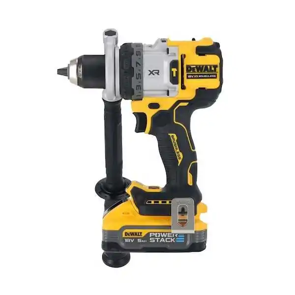 Dewalt Trapano Avvitatore 3 Velocità Con Percussione XR 18V Con Motore BRUSHLESS - 2 x XR 18V Powerstack 5Ah Dewalt Trapano Avvitatore 3 Velocità Con Percussione XR 18V Con Motore BRUSHLESS - 2 x XR 18V Powerstack 5Ah