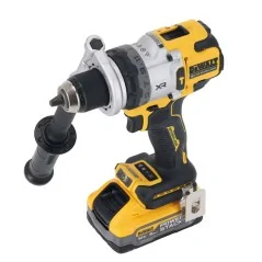 Dewalt Trapano Avvitatore 3 Velocità Con Percussione XR 18V Con Motore BRUSHLESS - 2 x XR 18V Powerstack 5Ah Dewalt Trapano Avvitatore 3 Velocità Con Percussione XR 18V Con Motore BRUSHLESS - 2 x XR 18V Powerstack 5Ah
