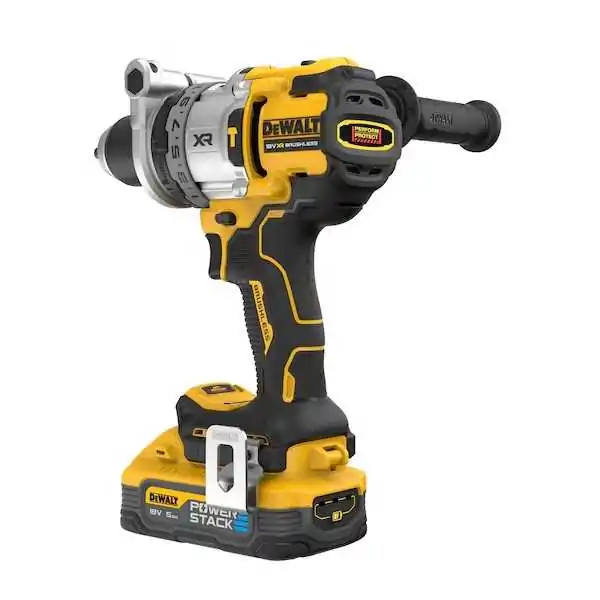 Dewalt Trapano Avvitatore 3 Velocità Con Percussione XR 18V Con Motore BRUSHLESS - 2 x XR 18V Powerstack 5Ah Dewalt Trapano Avvitatore 3 Velocità Con Percussione XR 18V Con Motore BRUSHLESS - 2 x XR 18V Powerstack 5Ah