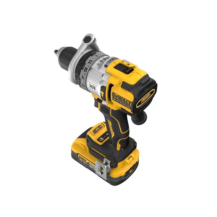 DEWALT DCD1007H2T-QW vista superiore e leva inverter
