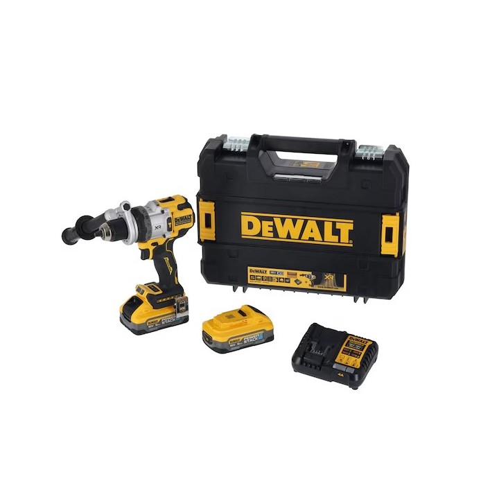 DEWALT DCD1007H2T-QW dettaglio LED frontale regolabile