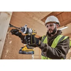 Dewalt Trapano Avvitatore 3 Velocità Con Percussione XR 18V Con Motore BRUSHLESS - 2 x XR 18V Powerstack 5Ah Dewalt Trapano Avvitatore 3 Velocità Con Percussione XR 18V Con Motore BRUSHLESS - 2 x XR 18V Powerstack 5Ah