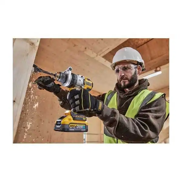 Dewalt Perceuse Visseuse  3 Vitesses à Percussion XR 18V Avec Moteur BRUSHLESS - 2 x XR 18V Powerstack 5Ah Dewalt Perceuse Visseuse  3 Vitesses à Percussion XR 18V Avec Moteur BRUSHLESS - 2 x XR 18V Powerstack 5Ah