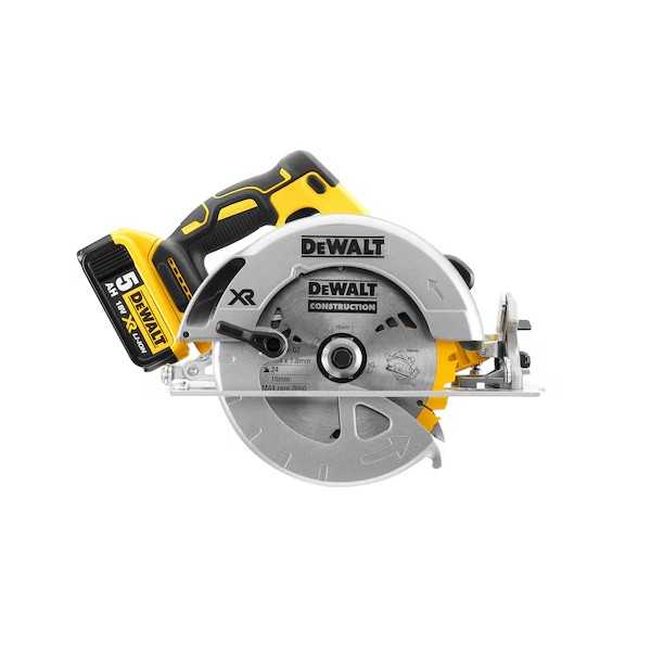 Dewalt Scie Circulaire  XR Lithium 18V 5.0Ah SANS BALAIS