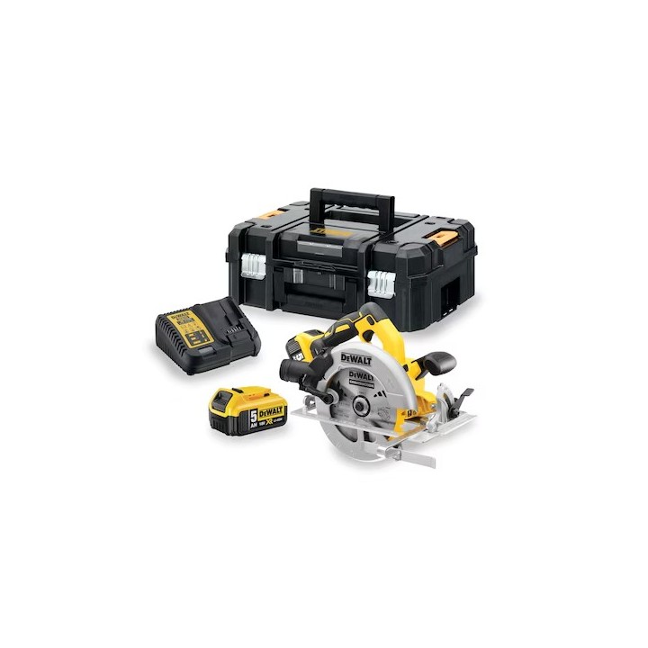 Valigetta TSTAK inclusa con la sega circolare DEWALT DCS570P2-QW