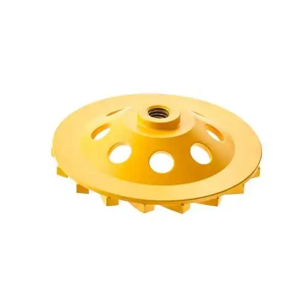 Dewalt Smerigliatrice Angolare 125mm 1500W Con Tazza Diamantata E Cuffia Di Protezione