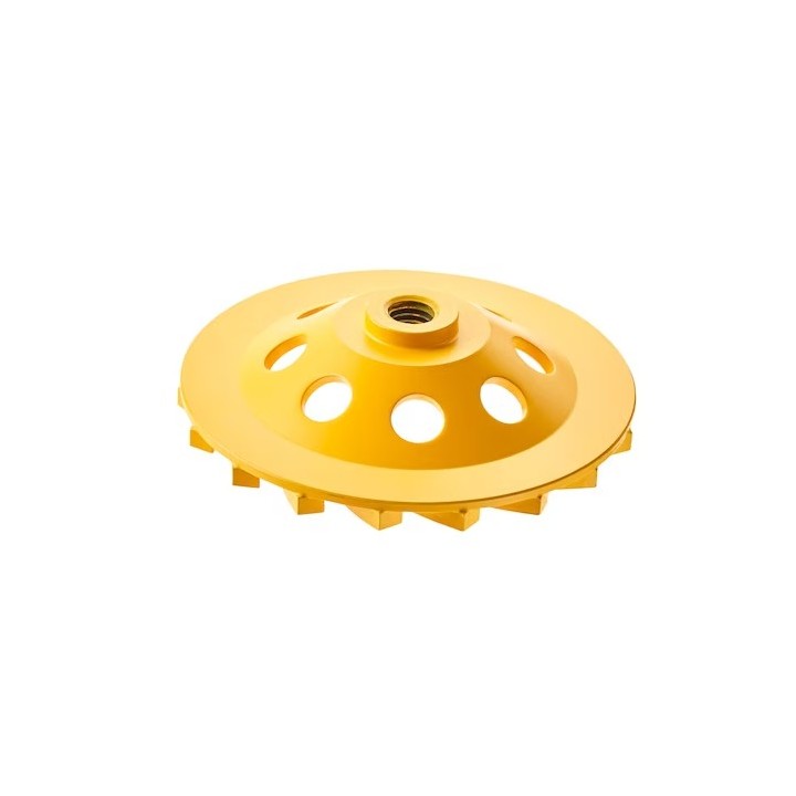 Dewalt Smerigliatrice Angolare 125mm 1500W Con Tazza Diamantata E Cuffia Di Protezione
