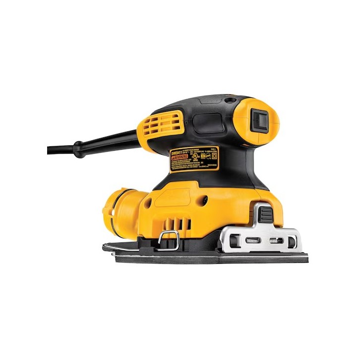 DEWALT DWE6411-QS vista del lato inferiore e scarpa