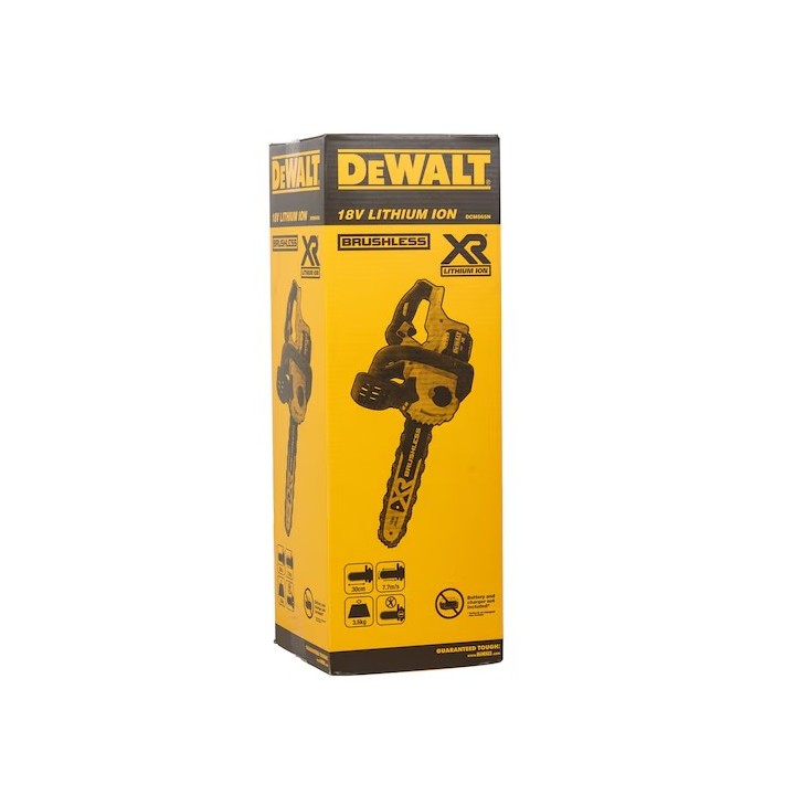 DEWALT DCM565N-XJ gros plan du guide Oregon 30 cm