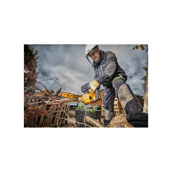 DEWALT DCM565N-XJ vue arrière et poignée