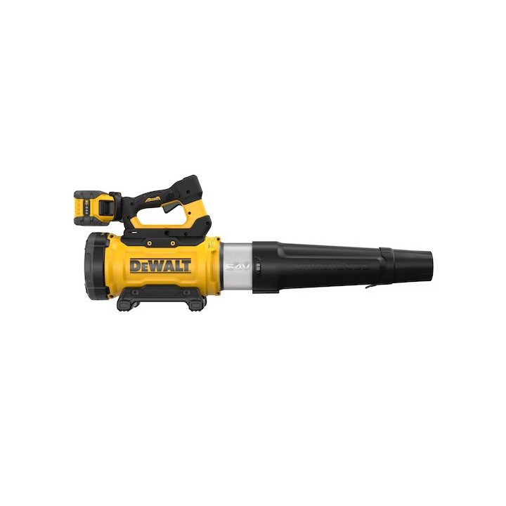 Vista posteriore del soffiatore DEWALT con attacco batteria