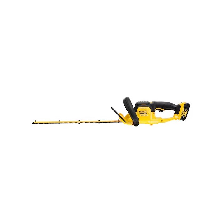 Taille-haie DEWALT XR 18V détail de la poignée et ergonomie