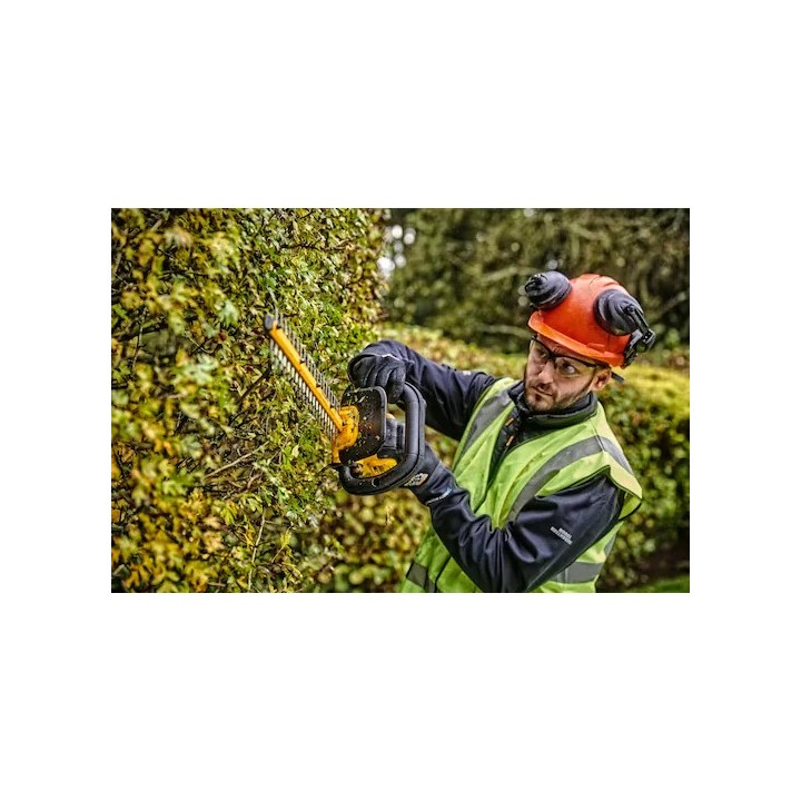 DEWALT DCMHT564P1-QW vue complète avec lame 55 cm et poignée