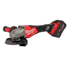Milwaukee Meuleuse D'Angle  125 mm Avec Frein Et Interrupteur Coulissant 18 V 2x 8 Ah