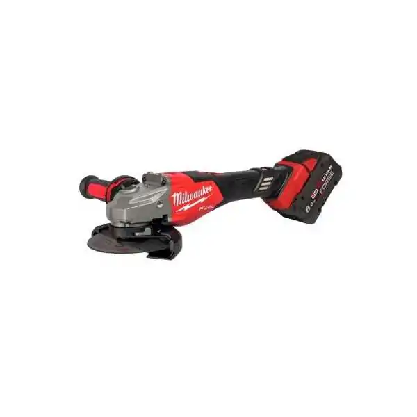 Milwaukee Meuleuse D'Angle  125 mm Avec Frein Et Interrupteur Coulissant 18 V 2x 8 Ah