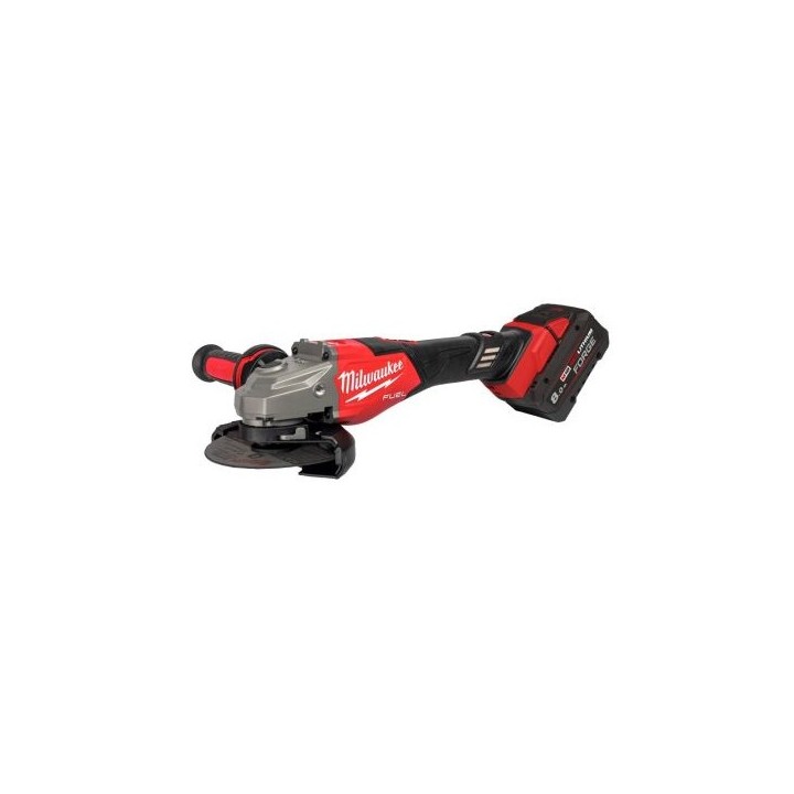 Milwaukee Meuleuse D'Angle  125 mm Avec Frein Et Interrupteur Coulissant 18 V 2x 8 Ah
