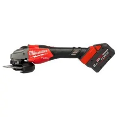 Milwaukee Smerigliatrice Angolare Da 125 mm Con Freno E Interruttore A Scorrimento 18 V 2x 8 Ah