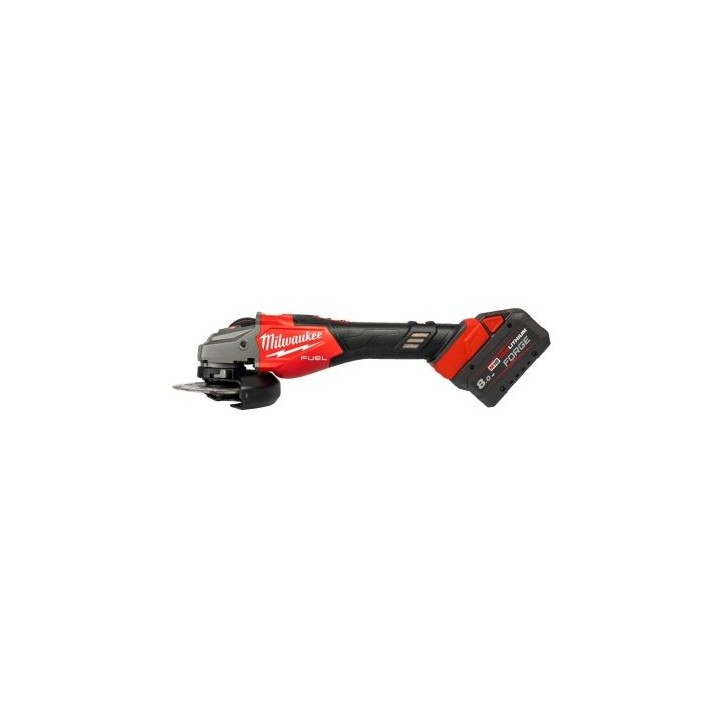 Milwaukee Meuleuse D'Angle  125 mm Avec Frein Et Interrupteur Coulissant 18 V 2x 8 Ah