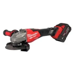 Milwaukee Smerigliatrice Angolare Da 125 mm Con Freno E Interruttore A Scorrimento 18 V 2x 8 Ah