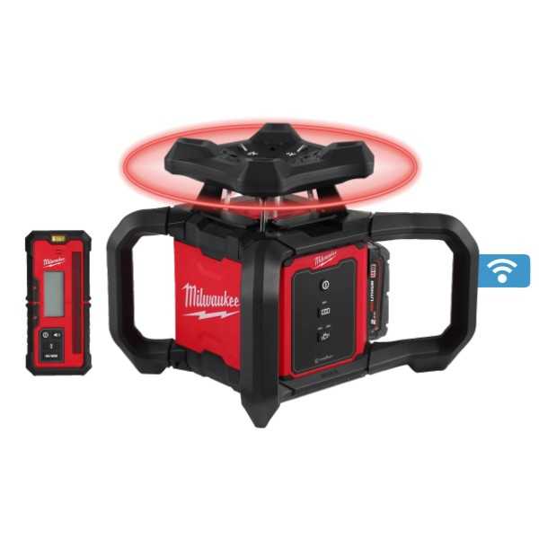 Milwaukee Niveau Laser Rotatif  M18™ Faisceau Horizontal Rouge 600 m Avec ONE-KEY™