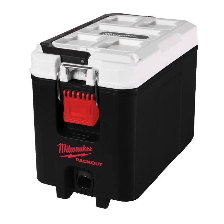 Contenitore termico PACKOUT™ vista laterale con maniglia