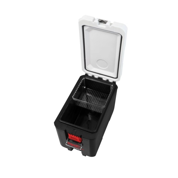 Conteneur PACKOUT™ vue de dessus avec couvercle fermé