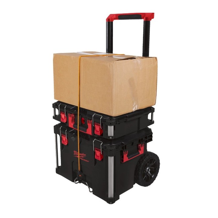 Chariot PACKOUT™ MILWAUKEE vue de dessus des dimensions internes