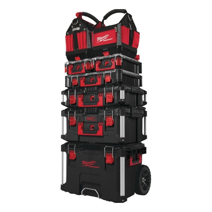 Trolley PACKOUT™ MILWAUKEE dettaglio materiale in polimero resistente