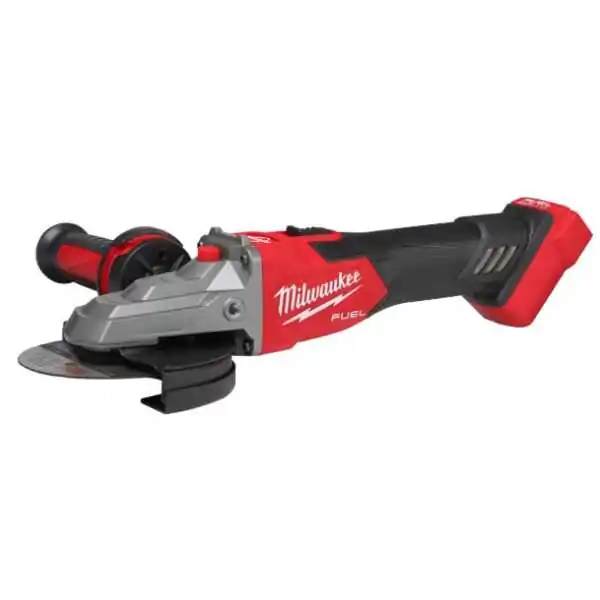 Milwaukee Meuleuse D'Angle à Tête plate  125 mm Avec Interrupteur Coulissant Et Frein M18 FUEL™ Milwaukee Meuleuse D'Angle à Tête plate  125 mm Avec Interrupteur Coulissant Et Frein M18 FUEL™