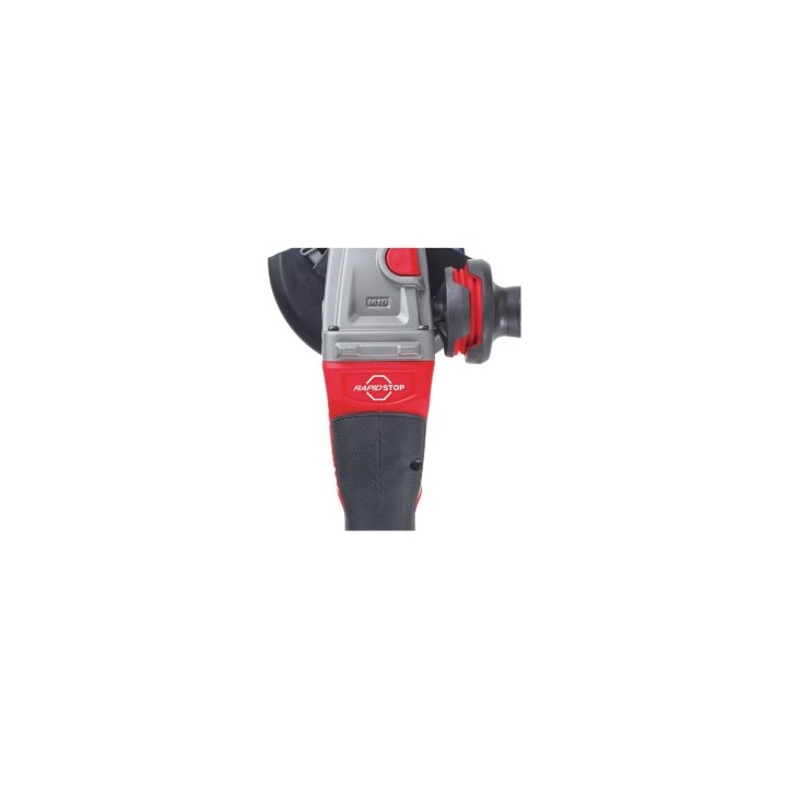 Meuleuse MILWAUKEE M18 FUEL 125 mm avec indication compatibilité batteries M18
