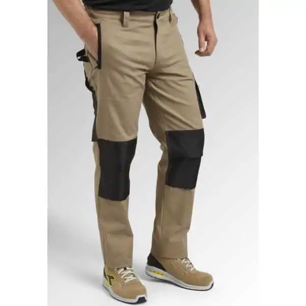 Diadora Pantalon  Stretch Performance Beige Naturel