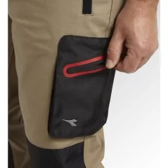 Diadora Pantalon  Stretch Performance Beige Naturel