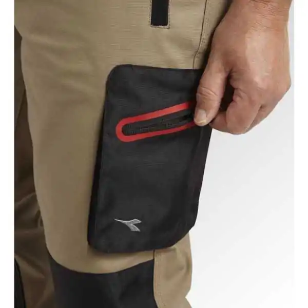 Diadora Pantalon  Stretch Performance Beige Naturel