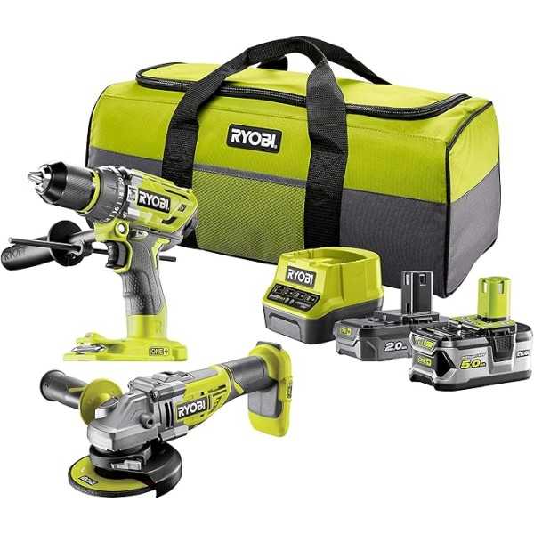 KIT PERCEUSE SANS BALAIS 18V + MEULEUSE SANS BALAIS 18V
