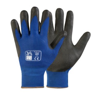Gants VEGA G915 en maille de polyamide avec paume en nitrile zigriné