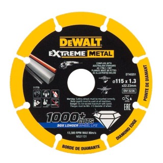 Dewalt Disque Diamanté  Extreme 115 x 22,23 x 1,3 mm