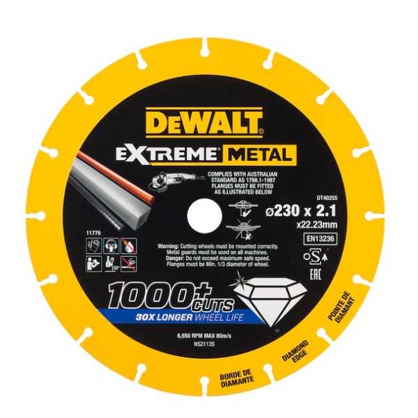 Dewalt Disque Diamanté Extreme 230 x 22,23 x 2,1 mm