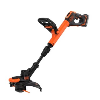 Black+Decker Tagliabordi A Batteria 18V (Mod. Con Lame In Resina), 1x18V 2.0 Ah, Caricatore 400 mA