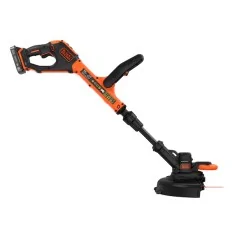 Black+Decker Coupe-Bordures à Batterie  18 V (Modèle à Lame En Résine), 1 Chargeur 18 V 2,0 Ah, 400 mA Black+Decker Coupe-Bordures à Batterie  18 V (Modèle à Lame En Résine), 1 Chargeur 18 V 2,0 Ah, 400 mA
