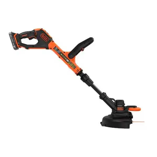 Black+Decker Coupe-Bordures à Batterie  18 V (Modèle à Lame En Résine), 1 Chargeur 18 V 2,0 Ah, 400 mA Black+Decker Coupe-Bordures à Batterie  18 V (Modèle à Lame En Résine), 1 Chargeur 18 V 2,0 Ah, 400 mA